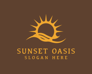 Sun Wave Resort logo design