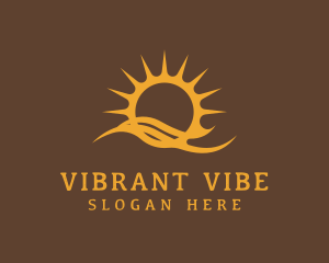 Sun Wave Resort logo design