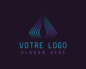 Technology Firm Pyramid logo design