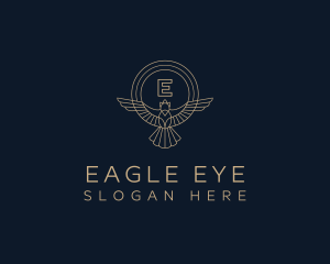 Eagle Bird Aviation Flight logo design