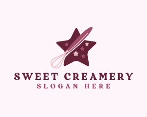 Star Whisk Bakery  logo design