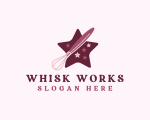 Whisk - Star Whisk Bakery logo design