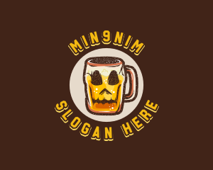 Skull Beer Mug Logo