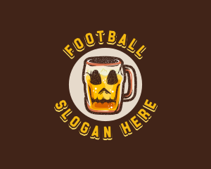 Mascot - Skull Beer Mug logo design