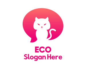 Pink Cat Chat Logo