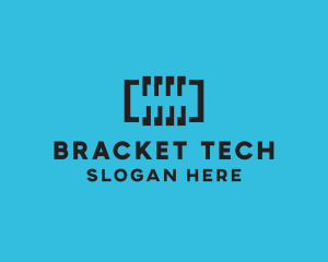 Bracket - Digital Abstract Spring logo design