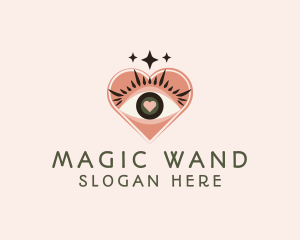 Heart Eye Lashes logo design