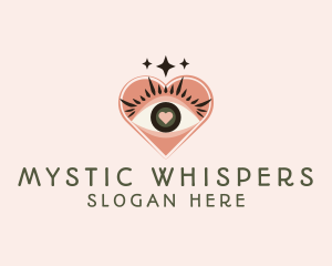 Occult - Heart Eye Lashes logo design