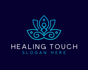 Lotus Yoga Wellness logo design