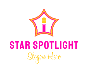 Colorful Star House logo design