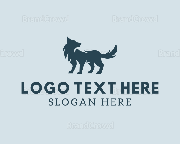 Wild Wolf Dog Logo