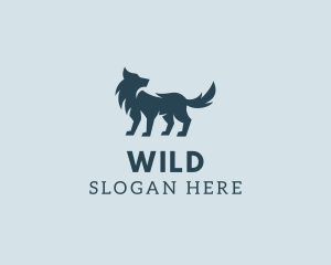Wild Wolf Dog  logo design