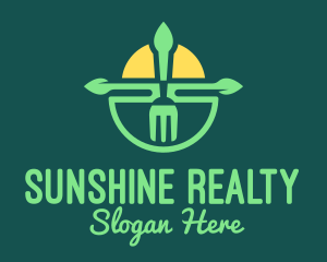 Sunshine Fork Restaurant  logo design