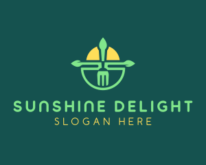 Sunshine Fork Restaurant  logo design