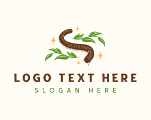 Environment - Nature Millipede Animal logo design