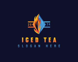 Heat Fire Ice logo design