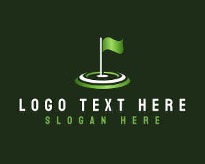 Golf Competition - Flag Golf Sports logo design