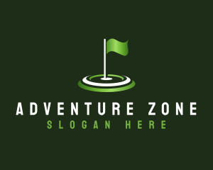 Flag Golf Sports logo design