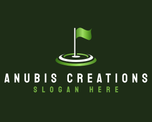 Flag Golf Sports logo design