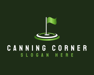 Flag Golf Sports logo design