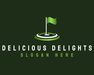 Flag Golf Sports logo design