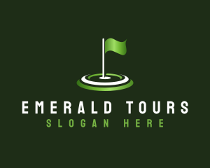 Flag Golf Sports logo design