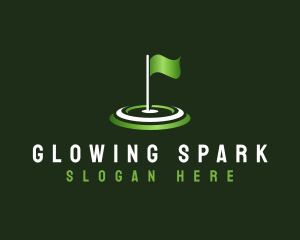 Flag Golf Sports logo design