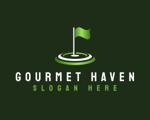 Flag Golf Sports logo design