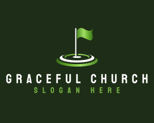 Country Club - Flag Golf Sports logo design