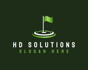 Flag Golf Sports logo design