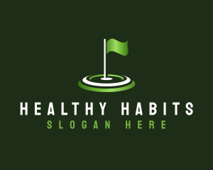 Flag Golf Sports logo design