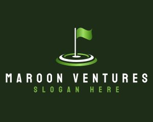 Flag Golf Sports logo design