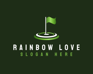 Flag Golf Sports logo design