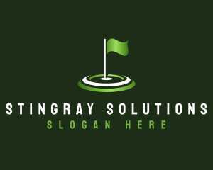 Flag Golf Sports logo design