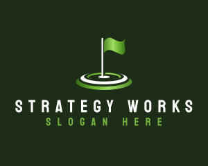 Flag Golf Sports logo design