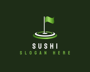 Flag Golf Sports logo design