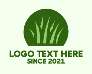 Lawn Maintenance - Green Grass Garden logo design