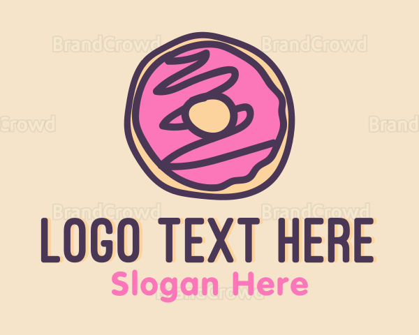 Handmade Sweet Donut Doughnut Logo