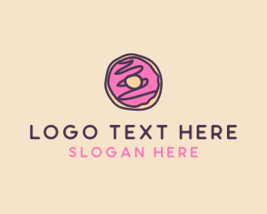 Cartoonish - Handmade Sweet Donut Doughnut logo design
