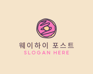 Handmade Sweet Donut Doughnut logo design