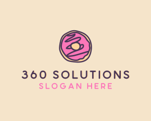 Handmade Sweet Donut Doughnut logo design