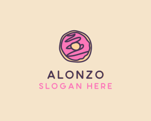 Handmade Sweet Donut Doughnut logo design