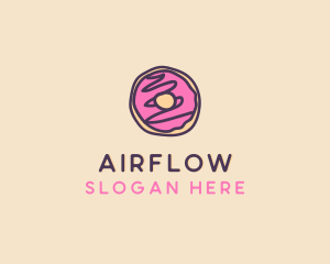 Handmade Sweet Donut Doughnut logo design