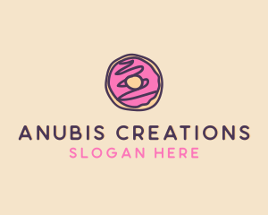 Handmade Sweet Donut Doughnut logo design