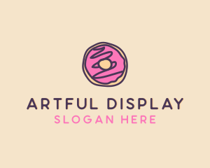 Handmade Sweet Donut Doughnut logo design