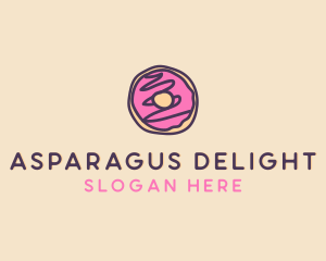 Handmade Sweet Donut Doughnut logo design