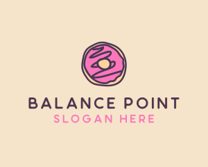 Handmade Sweet Donut Doughnut logo design