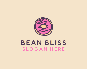 Handmade Sweet Donut Doughnut logo design