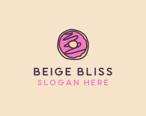 Handmade Sweet Donut Doughnut logo design