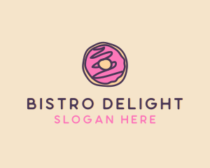 Handmade Sweet Donut Doughnut logo design